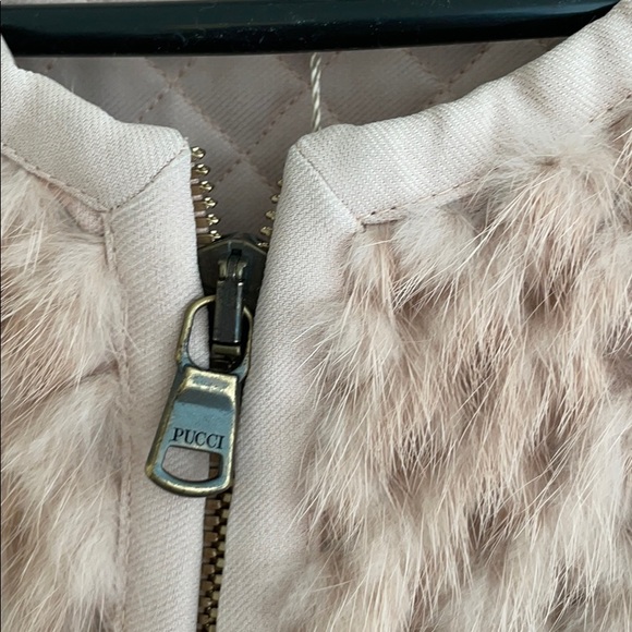 Emilio Pucci rabbit fur Moto Jacket - Picture 3 of 8